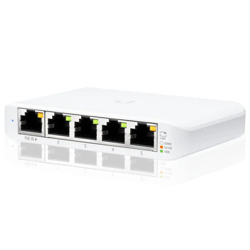 Switch Gigabit Poe 5 Portas 10/100/1000 Mbps Ubiquiti Unifi - USW-FLEX-MINI Truedata